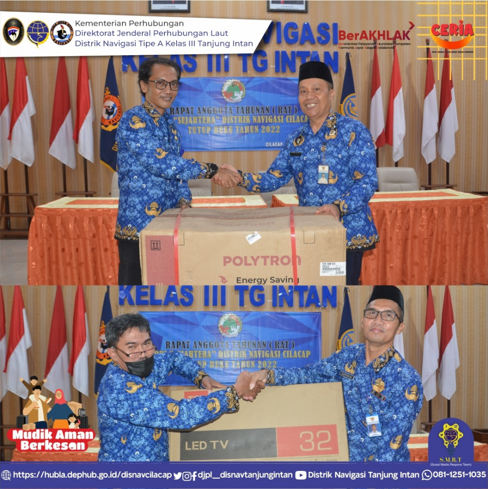Rapat Anggota Tahunan (RAT) Tahun Buku 2022 KPRI Sejahtera Distrik Navigasi Tipe A Kelas III Tanjung Intan