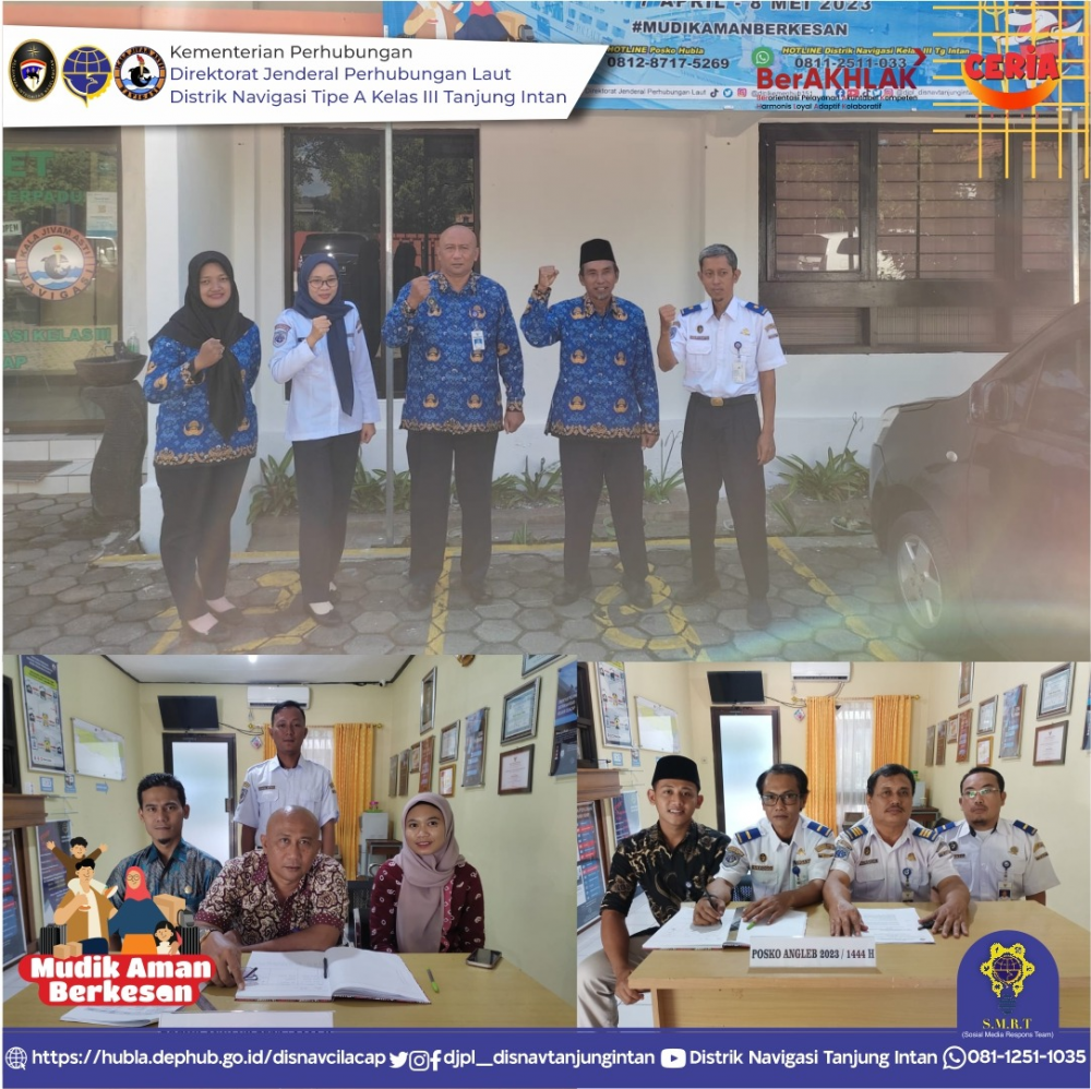 Posko Angkutan Lebaran 1444H/ 2023M Distrik Navigasi Tipe A Kelas III Tanjung Intan
