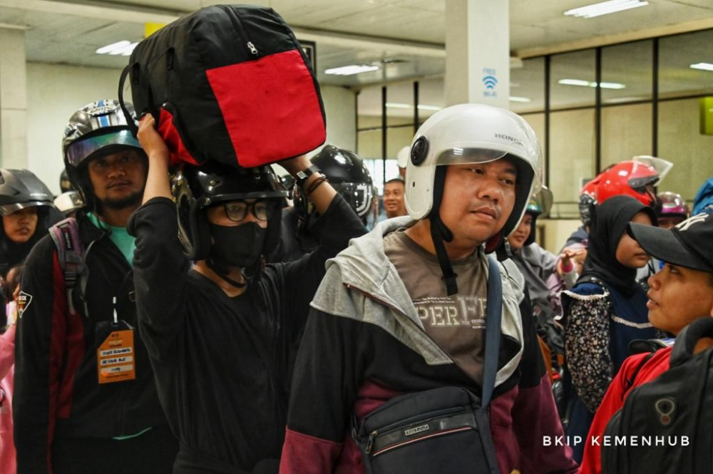 Peserta Mudik Balik Tiba di Priok