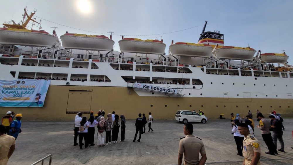 2.092 PESERTA ARUS BALIK MUDIK GRATIS DI PELABUHAN TANJUNG PRIOK