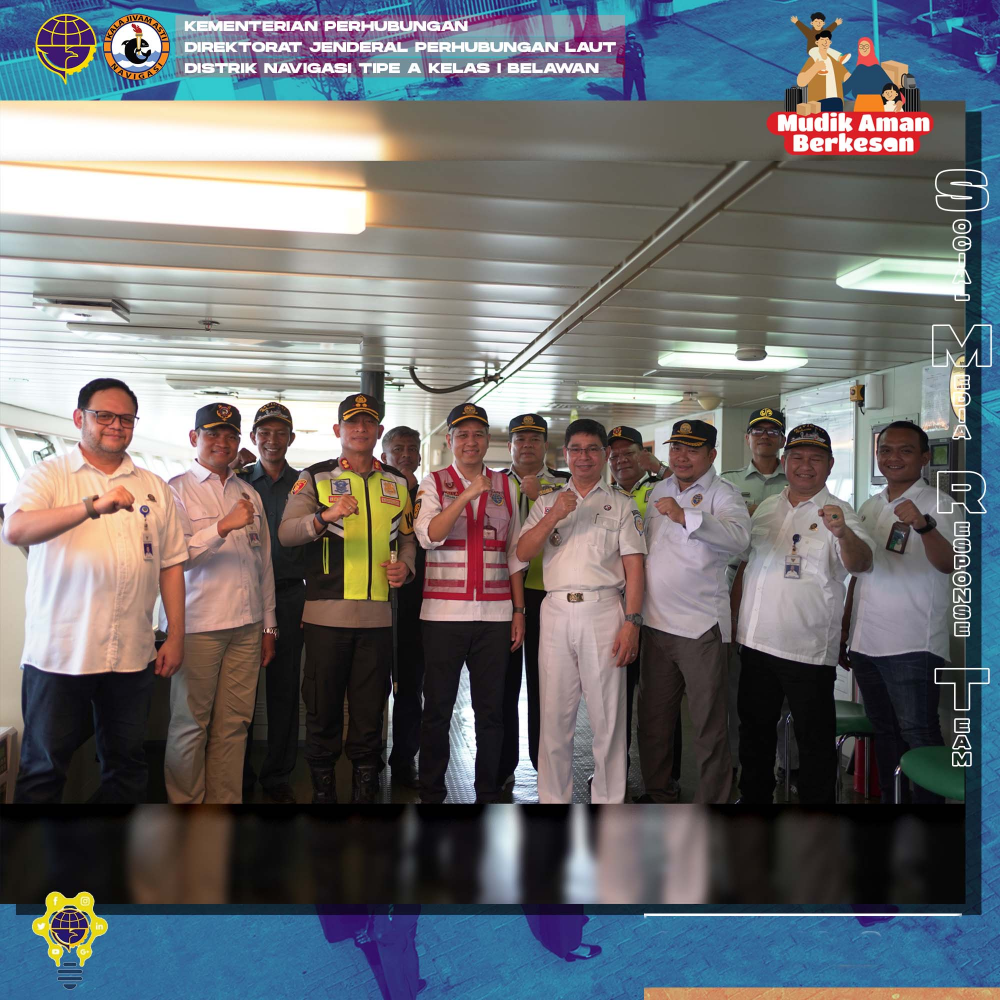 H+8 Lebaran 2023, Sesditjen Hubla Tinjau Arus Balik di Pelabuhan Belawan
