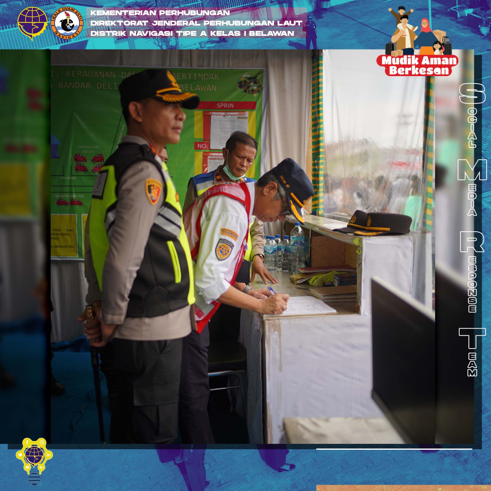 H+8 Lebaran 2023, Sesditjen Hubla Tinjau Arus Balik di Pelabuhan Belawan