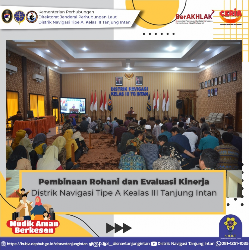 Pembinaan Rohani dan Evaluasi Kinerja Distrik Navigasi Tipe A Kelas III Tanjung Intan