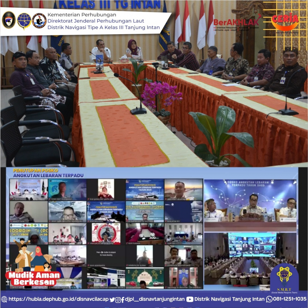 Penutupan Posko Terpadu Angkutan lebaran Tahun 2023 Kementerian Perhubungan