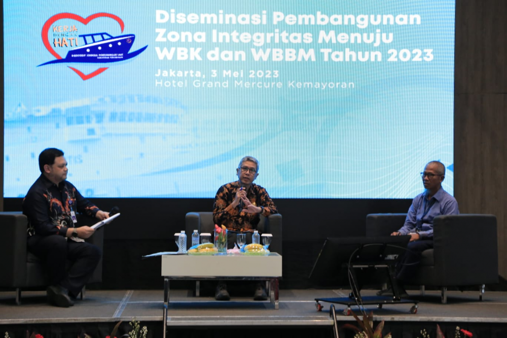 KOMITMEN MENJAGA KEBERLANGSUNGAN REFORMASI BIROKRASI, DITJEN HUBLA SELENGGARAKAN DISEMINASI PEMBANGUNAN ZONA INTEGRITAS MENUJU WBK DAN WBBM TAHUN 2023
