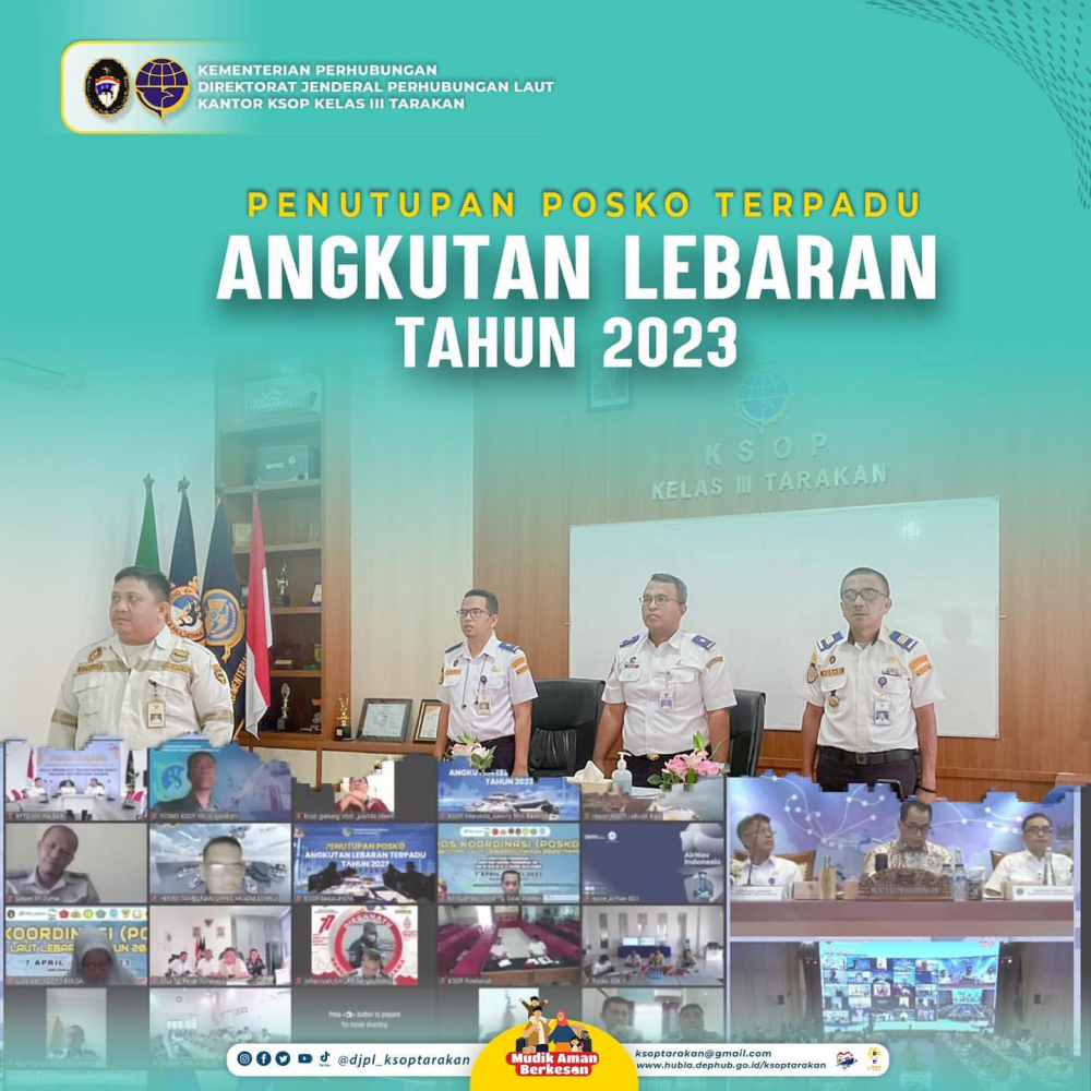 PENUTUPAN POSKO TERPADU ANGKUTAN LEBARAN TAHUN 2023