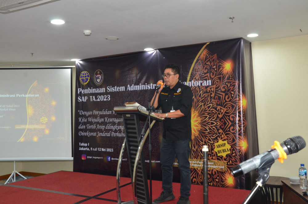 Tingkatkan Kualitas Pelayanan dan Keseragaman Tata Naskah, Ditjen Hubla Adakan Kegiatan Penyuluhan dan Pembinaan Sistem Administrasi Perkantoran Tahun 2023