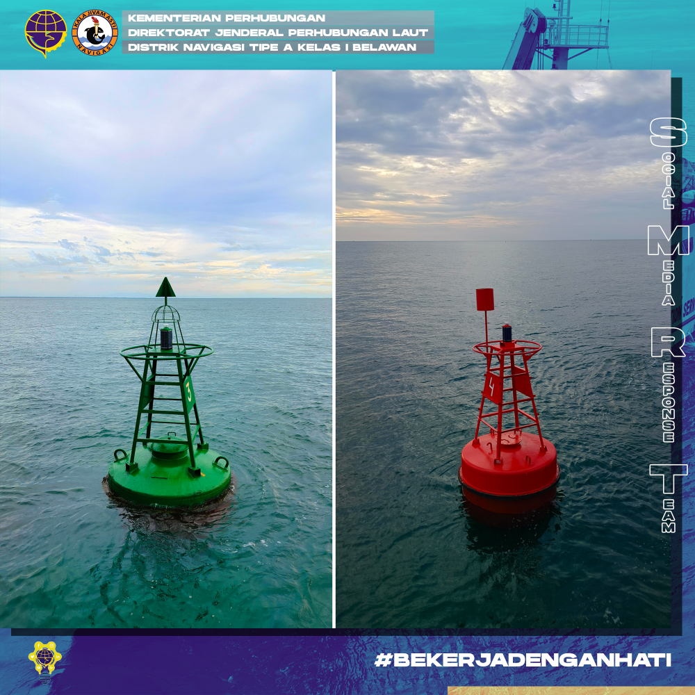 Kegiatan Penggantian Serta Pemeliharaan Pelampung Suar di Alur Pelayaran Pelabuhan Kuala Tanjung