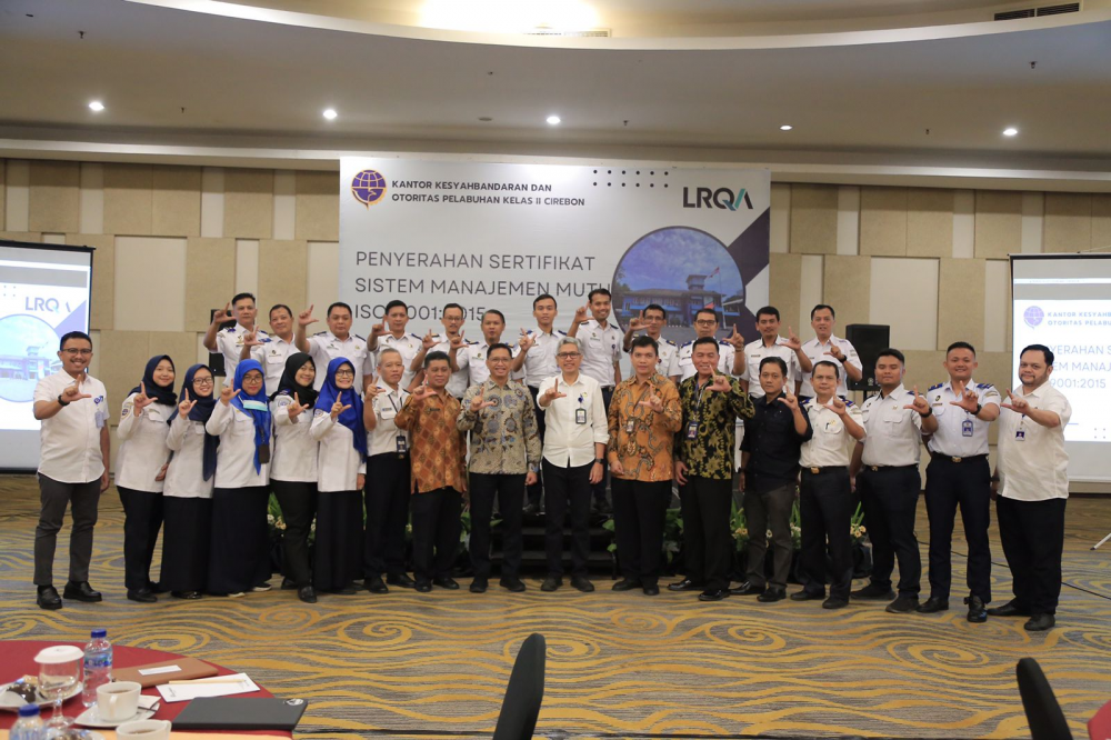 KSOP Cirebon Raih Sertifikat Sistem Manajemen Mutu ISO 9001:2015