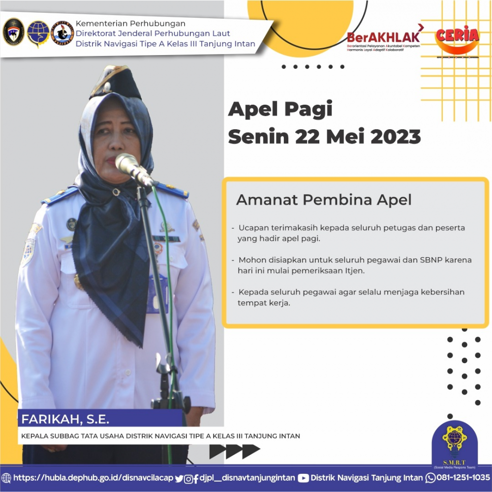 Apel Pagi Distrik Tanjung Intan