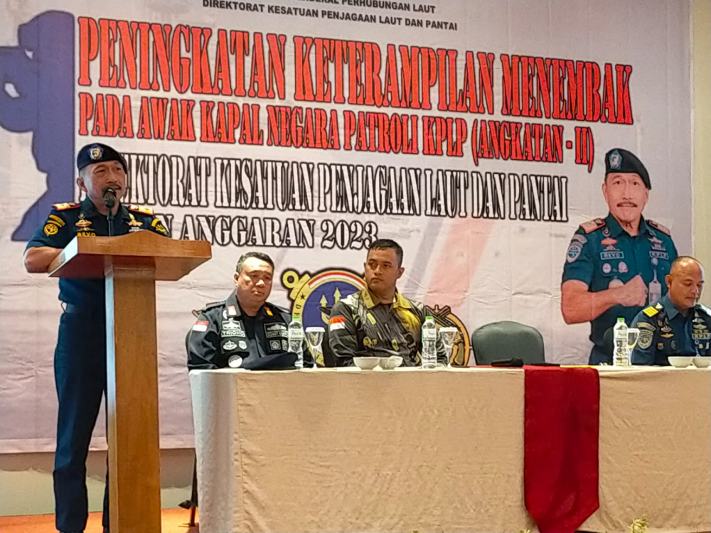 KPLP MENYIAPKAN AWAK KAPAL NEGARA PATROLINYA DENGAN KETERAMPILAN MENEMBAK