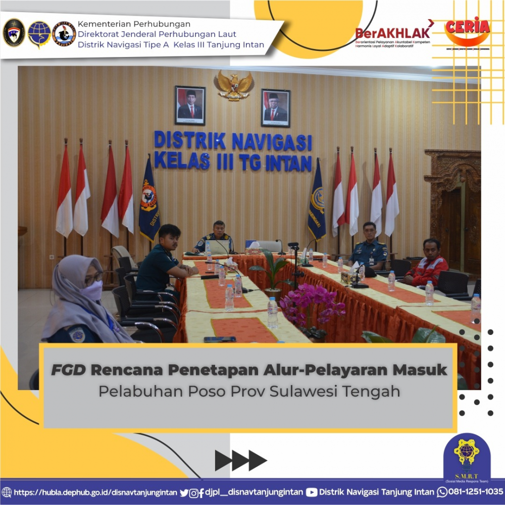 FGD Rencana Penetapan Alur-Pelayaran Masuk Pelabuhan Poso Provinsi Sulawesi Tengah