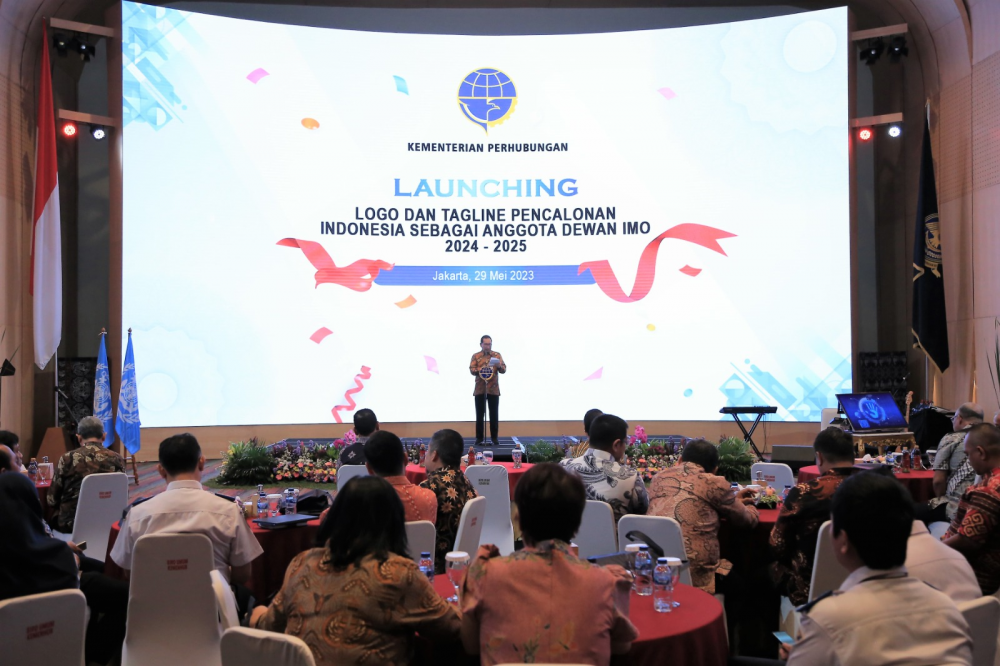 Kemenhub Luncurkan Logo, Tagline, dan Website Pencalonan Indonesia sebagai Anggota Dewan IMO Kategori C Periode Tahun 2024-2025