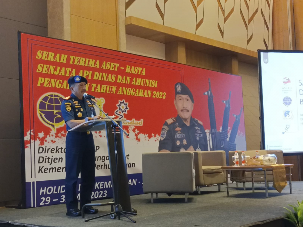 PENINGKATAN KESELAMATAN DAN KEAMANAN MARITIM,  KEMENHUB LAKUKAN SERAH TERIMA SENJATA API DAN AMUNISI