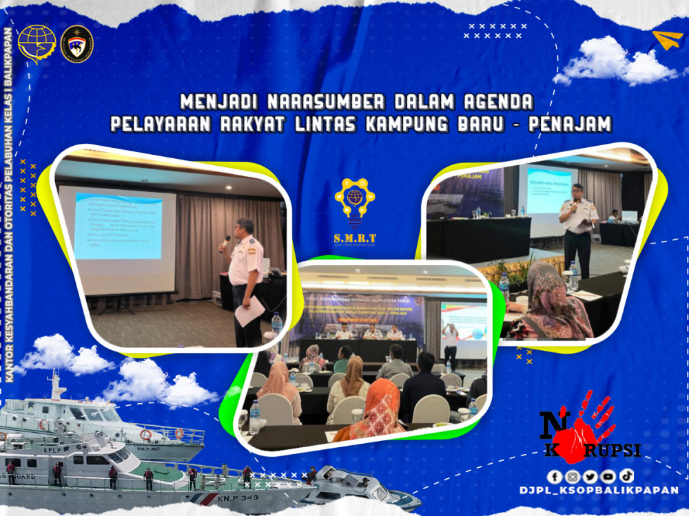 Menjadi Narasumber dalam Agenda Pelayaran Rakyat Lintas Kampung Baru - Penajam