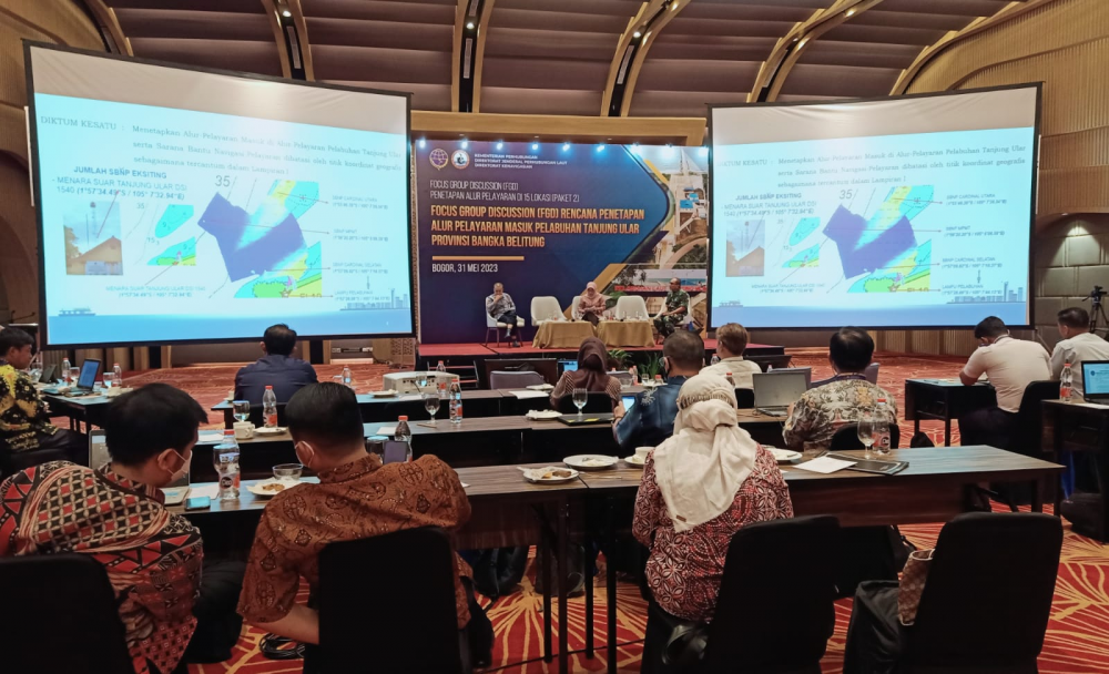 PASTIKAN ALUR PELAYARAN YANG TEPAT DAN AMAN, DITJEN HUBLA AKAN TETAPKAN ALUR MASUK PELABUHAN TANJUNG ULAR