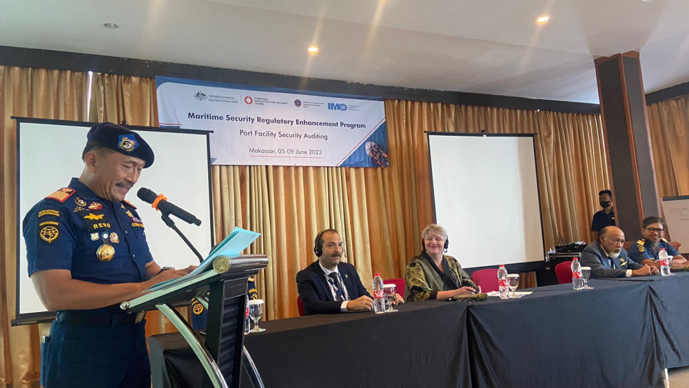 TINGKATKAN KOMPETENSI AUDITOR ISPS CODE, KEMENHUB KOLABORASI DENGAN AUSTRALIA GELAR ISPS INSPECTOR COURSE