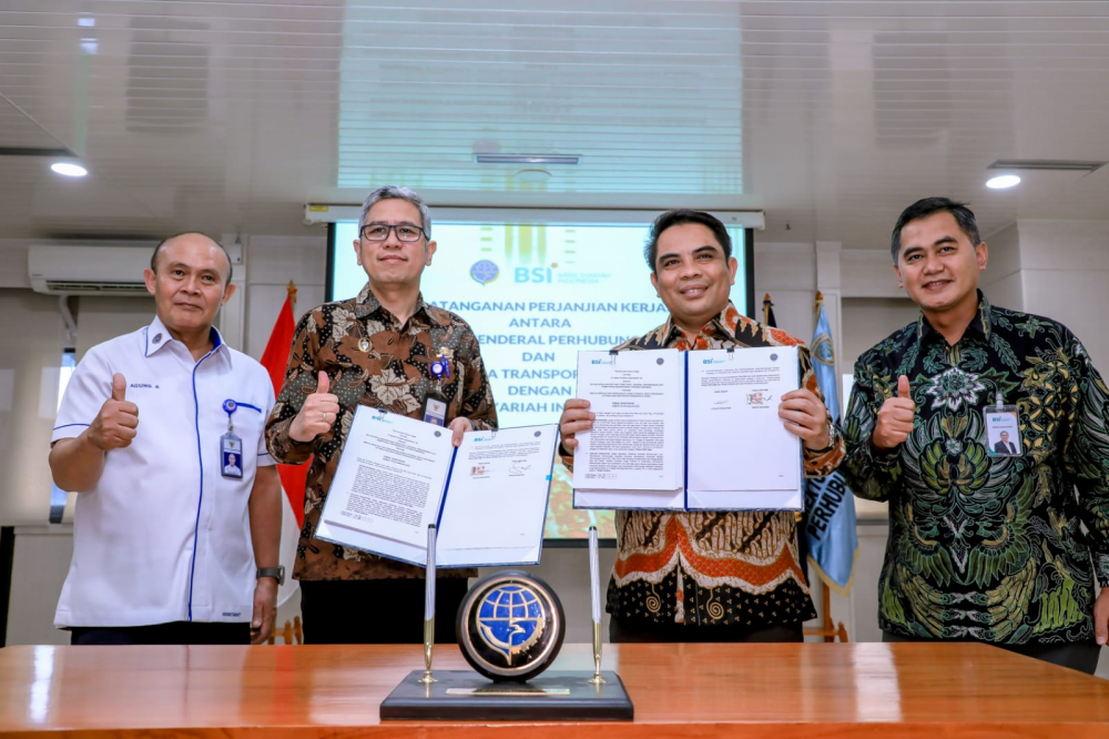 KEMENHUB TANDATANGANI PERJANJIAN KERJASAMA LAYANAN PERBANKAN DENGAN BANK SYARIAH INDONESIA