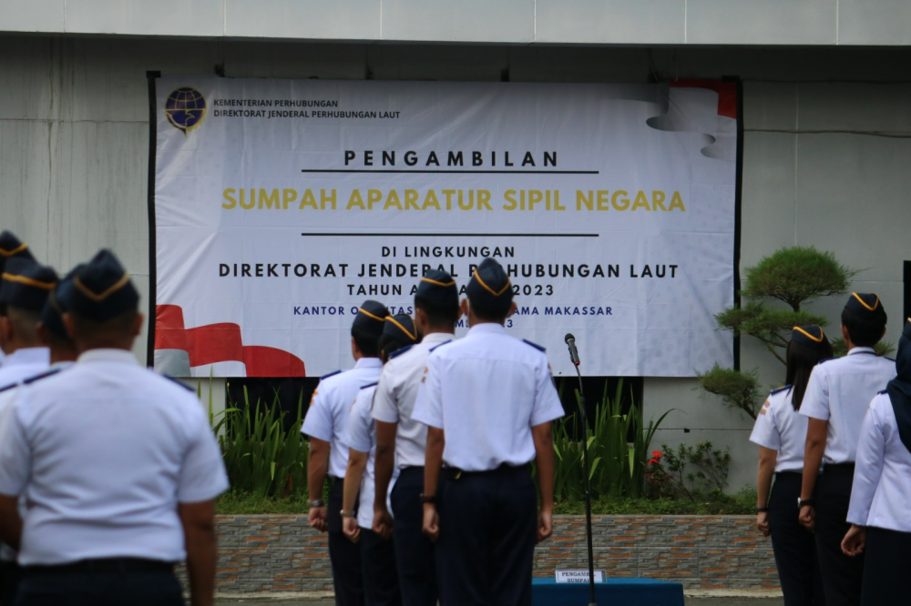 Pengambilan Sumpah ASN di Lingkungan Ditjen Perhubungan Laut