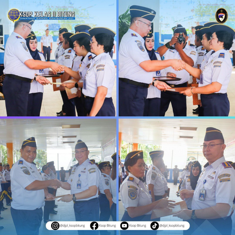 PENYEMATAN TANDA PANGKAT DAN PENYERAHAN SK KENAIKAN PANGKAT