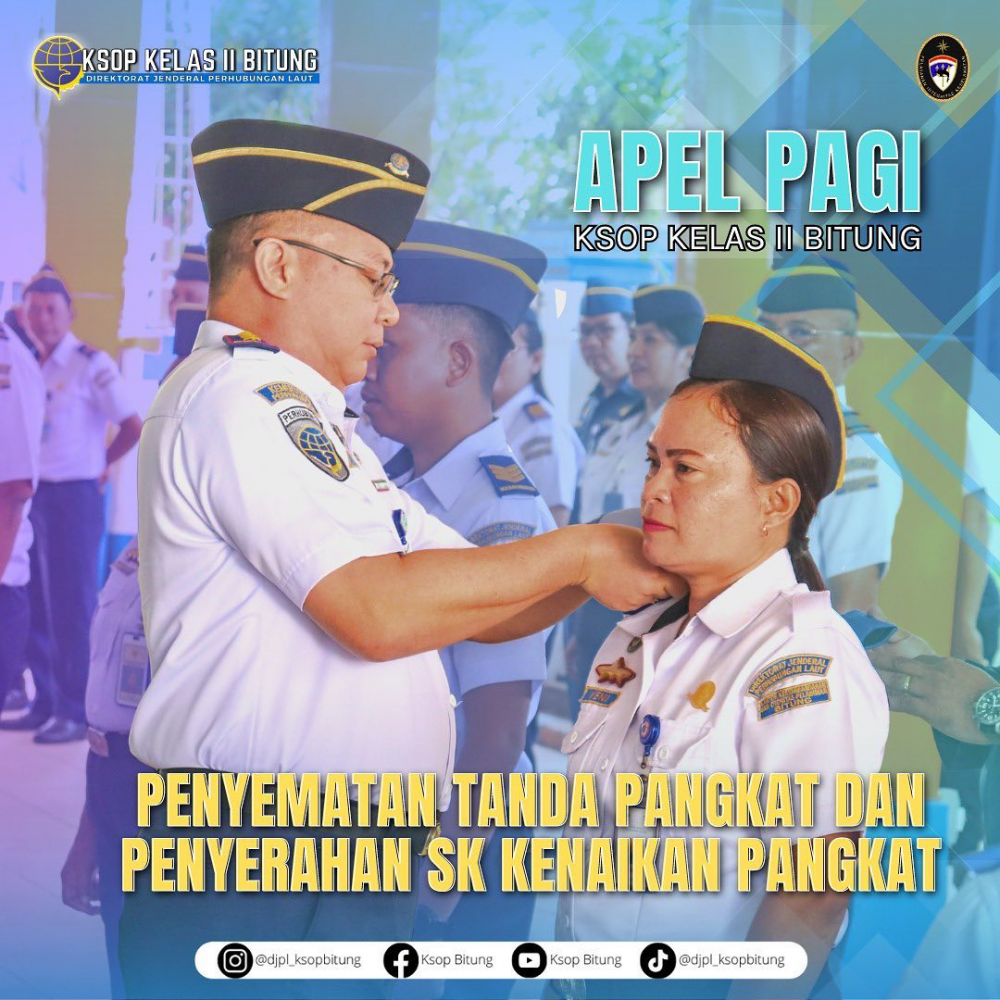 PENYEMATAN TANDA PANGKAT DAN PENYERAHAN SK KENAIKAN PANGKAT
