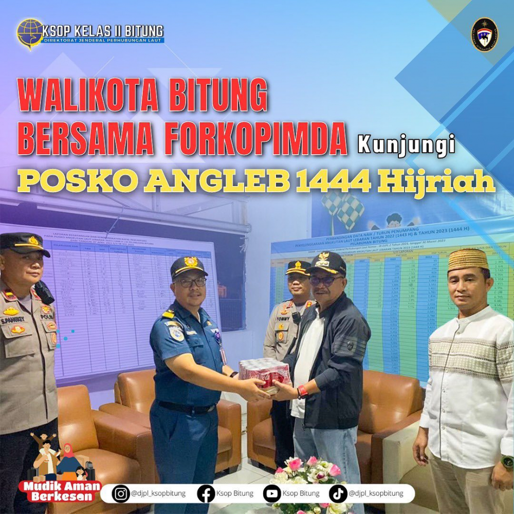 WALIKOTA BITUNG BERSAMA FORKOPIMDA KUNJUNGI POSKO ANGLEB 1444 H