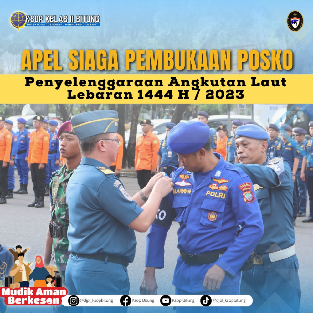 APEL KESIAGAAN PEMBUKAAN POSKO PENYELENGGARAAN ANGLEB 1444 HIJRIAH