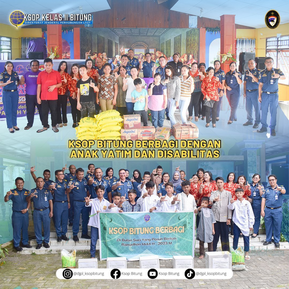 KSOP BITUNG BERBAGI DENGAN ANAK YATIM DAN DISABILITAS