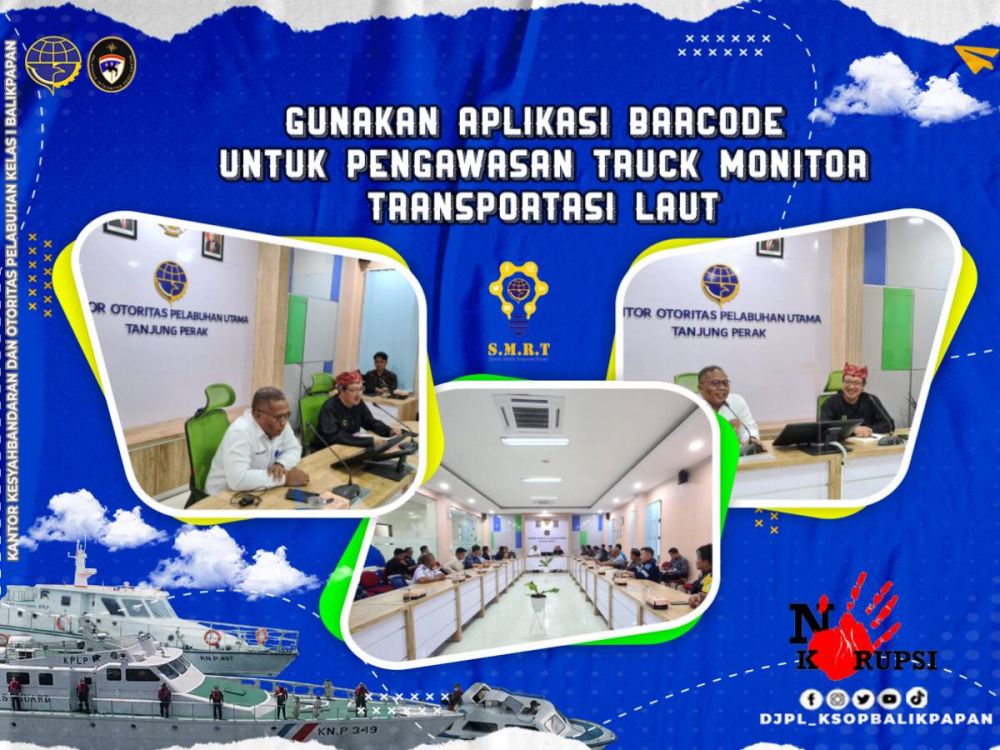 Gunakan Aplikasi Barcode Untuk Pengawasan Truck Monitor Transportasi Laut