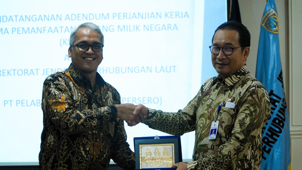 4 UPT DITJEN HUBLA TANDATANGANI ADENDUM PERJANJIAN KSP-BMN DENGAN PT. PELINDO