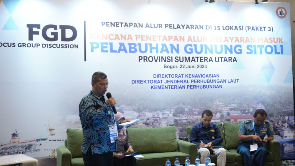 DUKUNG PERKEMBANGAN PEREKONOMIAN DAN PARIWISATA, KEMENHUB SUSUN PENETAPAN ALUR PELAYARAN MASUK PELABUHAN GUNUNG SITOLI