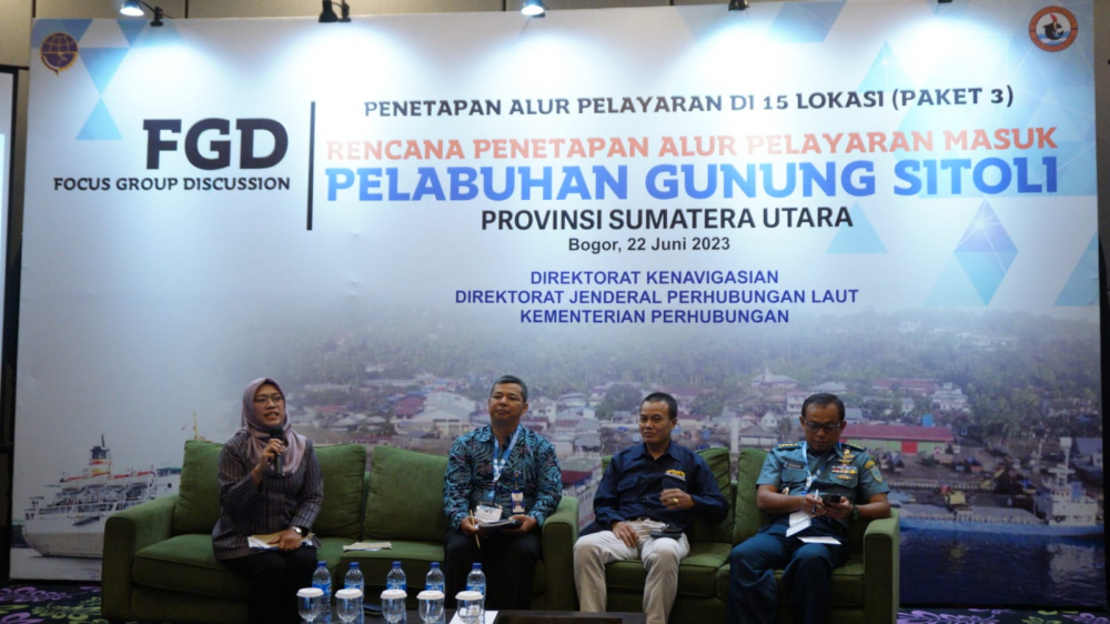 DUKUNG PERKEMBANGAN PEREKONOMIAN DAN PARIWISATA, KEMENHUB SUSUN PENETAPAN ALUR PELAYARAN MASUK PELABUHAN GUNUNG SITOLI