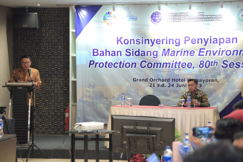 JELANG SIDANG IMO MEPC-80, KEMENHUB SIAPKAN MATERI TERKAIT UPAYA PENGURANGAN EMISI GAS RUMAH KACA