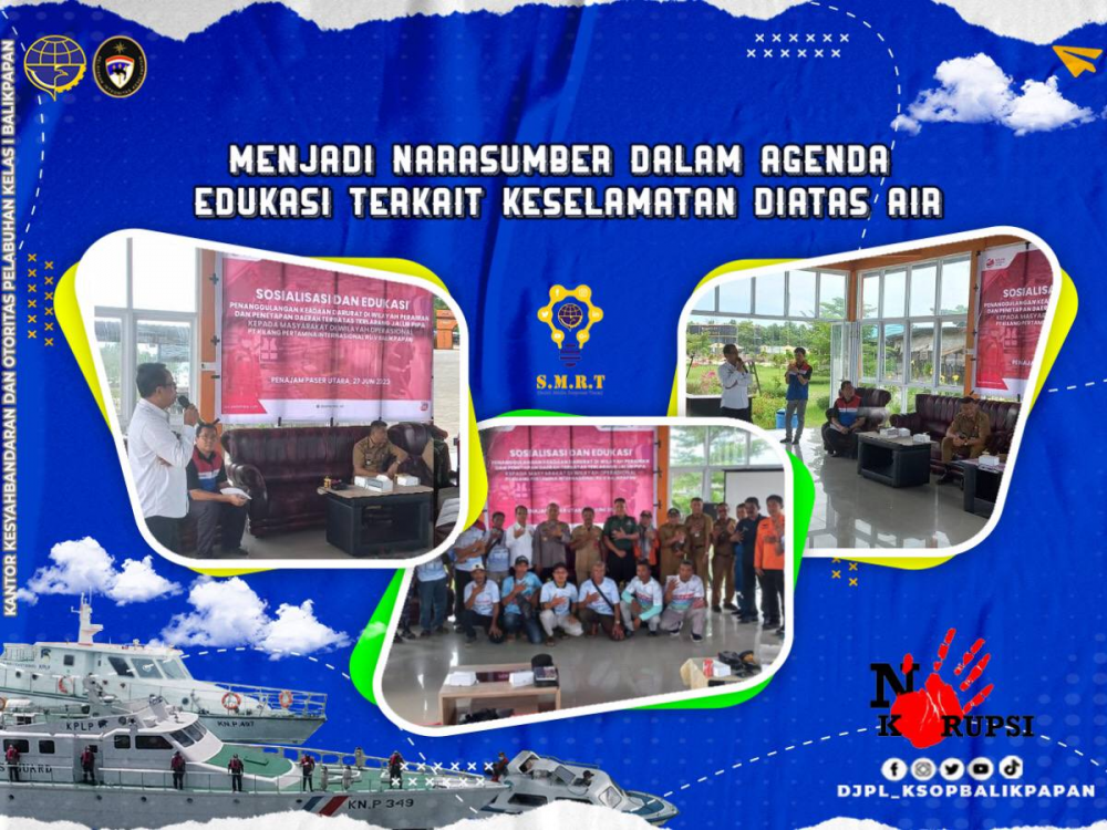 Menjadi Narasumber dalam Agenda Edukasi Terkait Keselamatan diatas Air