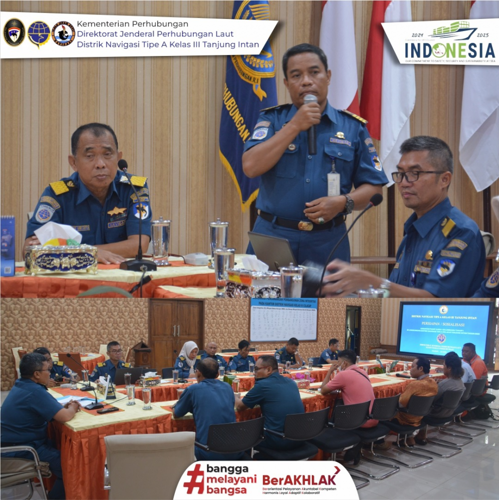 Distrik Navigasi Tipe A Kelas III Tanjung Intan mengadakan Sosialisasi Padat Karya Tahap I Tahun 2023