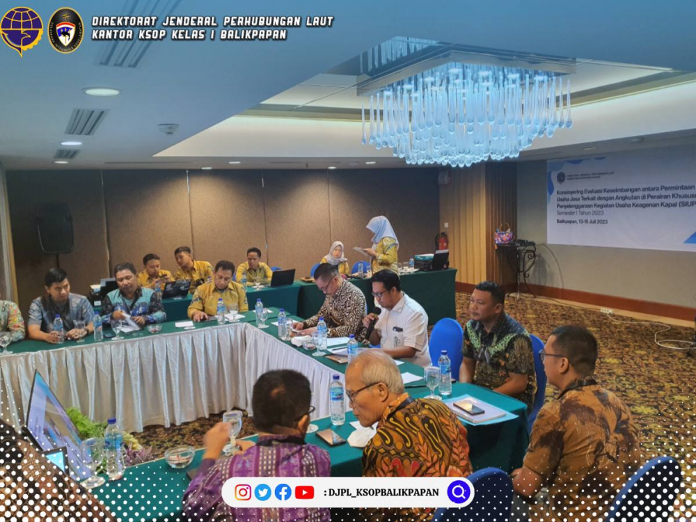 Konsenyering Evaluasi Keseimbangan Pemerintah dan Penyedia Jasa Angkutan Perairan