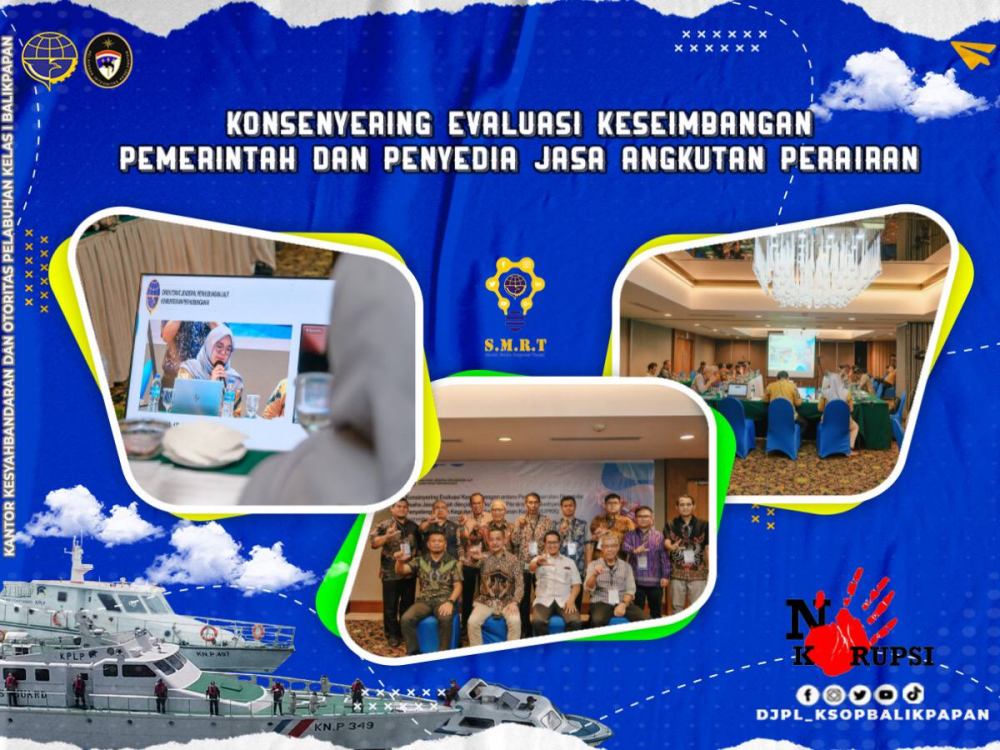Konsenyering Evaluasi Keseimbangan Pemerintah dan Penyedia Jasa Angkutan Perairan