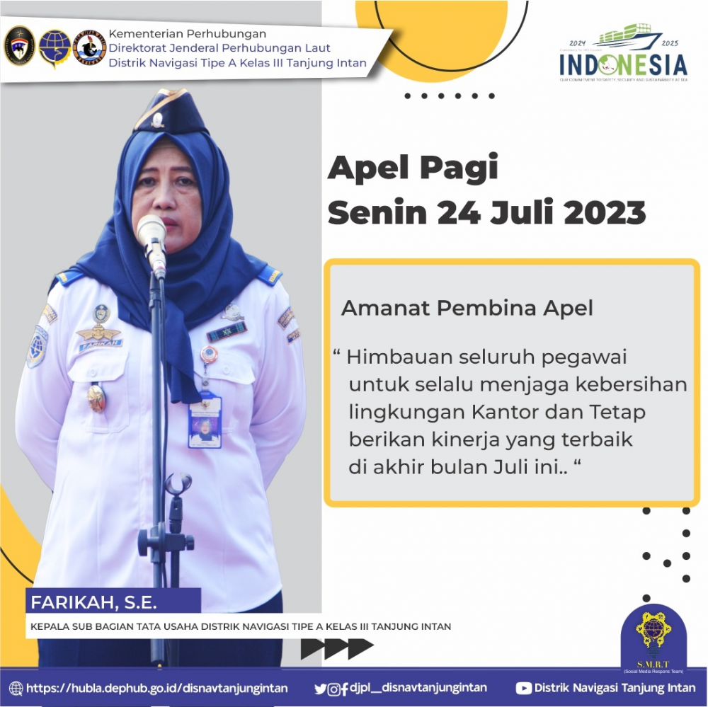Apel Pagi Distrik Tanjung Intan