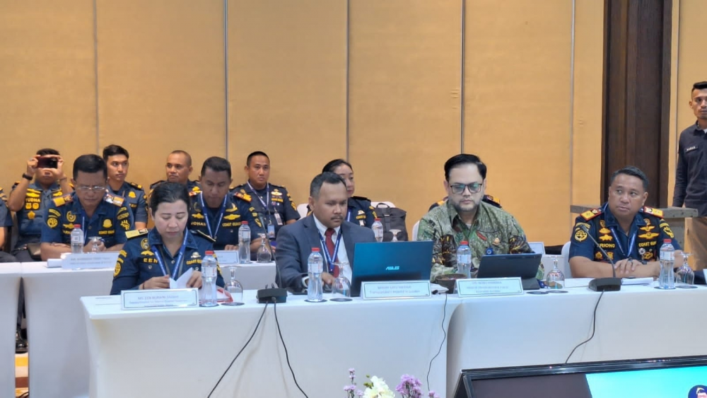Penjaga  Pantai di Tiga Negara Bahas Rencana Latihan Bersama Penanggulangan Pencemaran Minyak di Laut