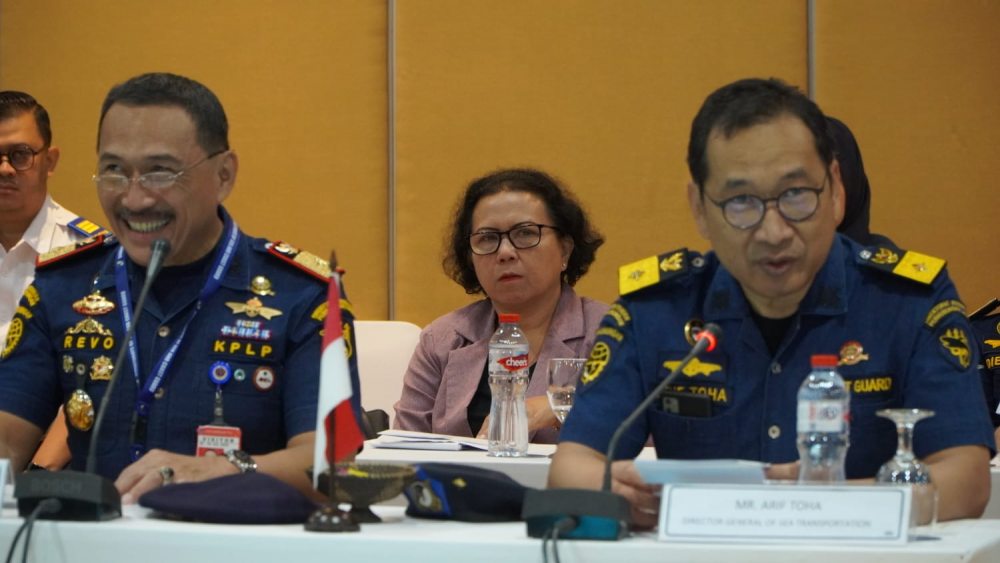 Penjaga  Pantai di Tiga Negara Bahas Rencana Latihan Bersama Penanggulangan Pencemaran Minyak di Laut