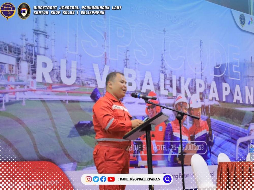 Hadiri Exercise Table Top ISPS Code RU V Balikpapan