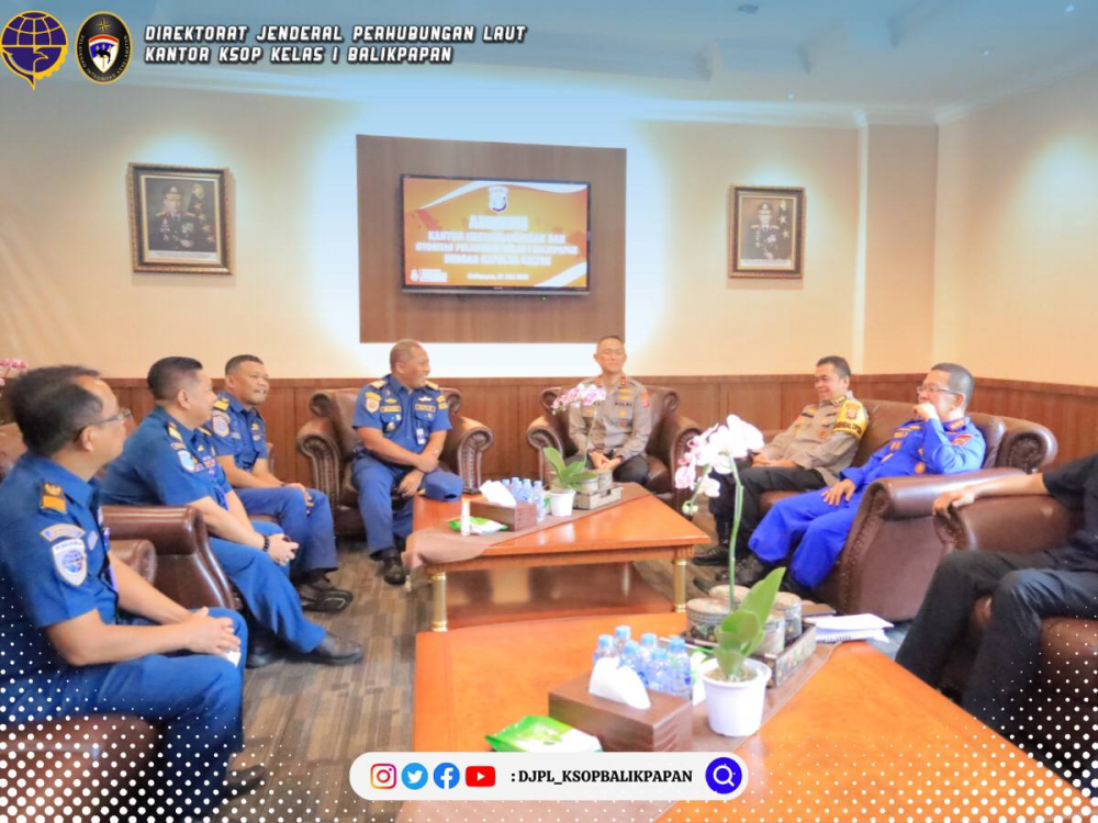 Silaturahmi KSOP Kelas I Balikpapan ke Polda Kaltim