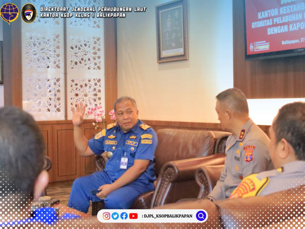 Silaturahmi KSOP Kelas I Balikpapan ke Polda Kaltim