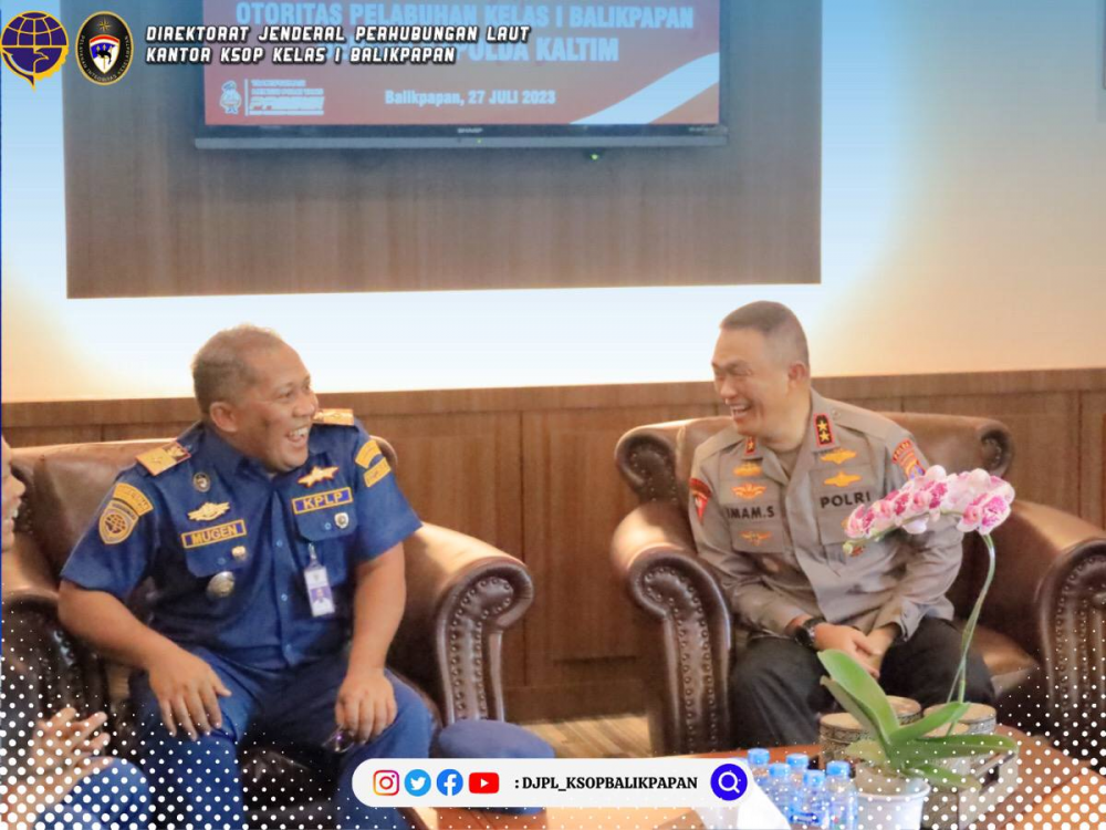 Silaturahmi KSOP Kelas I Balikpapan ke Polda Kaltim