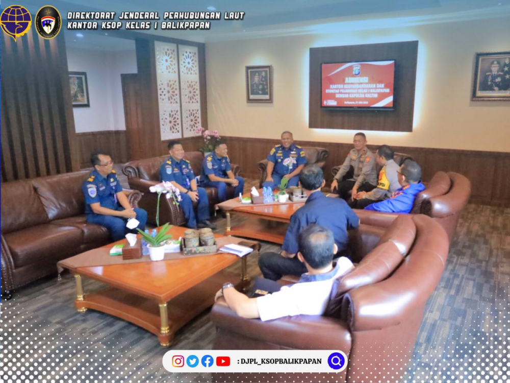 Silaturahmi KSOP Kelas I Balikpapan ke Polda Kaltim