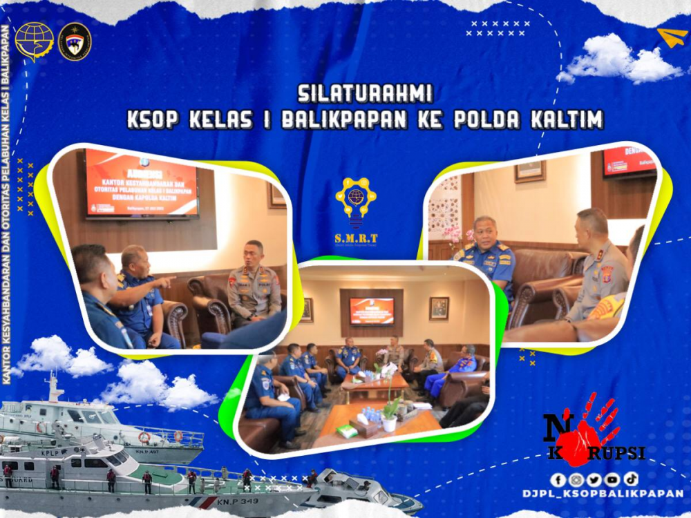Silaturahmi KSOP Kelas I Balikpapan ke Polda Kaltim