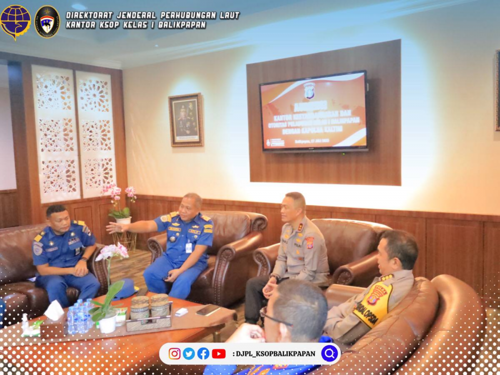Silaturahmi KSOP Kelas I Balikpapan ke Polda Kaltim