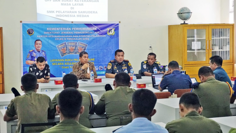 TINGKATKAN LAYANAN  BUKU PELAUT, KEMENHUB LAKUKAN PROGRAM BUKU PELAUT ONLINE GOES TO CAMPUS