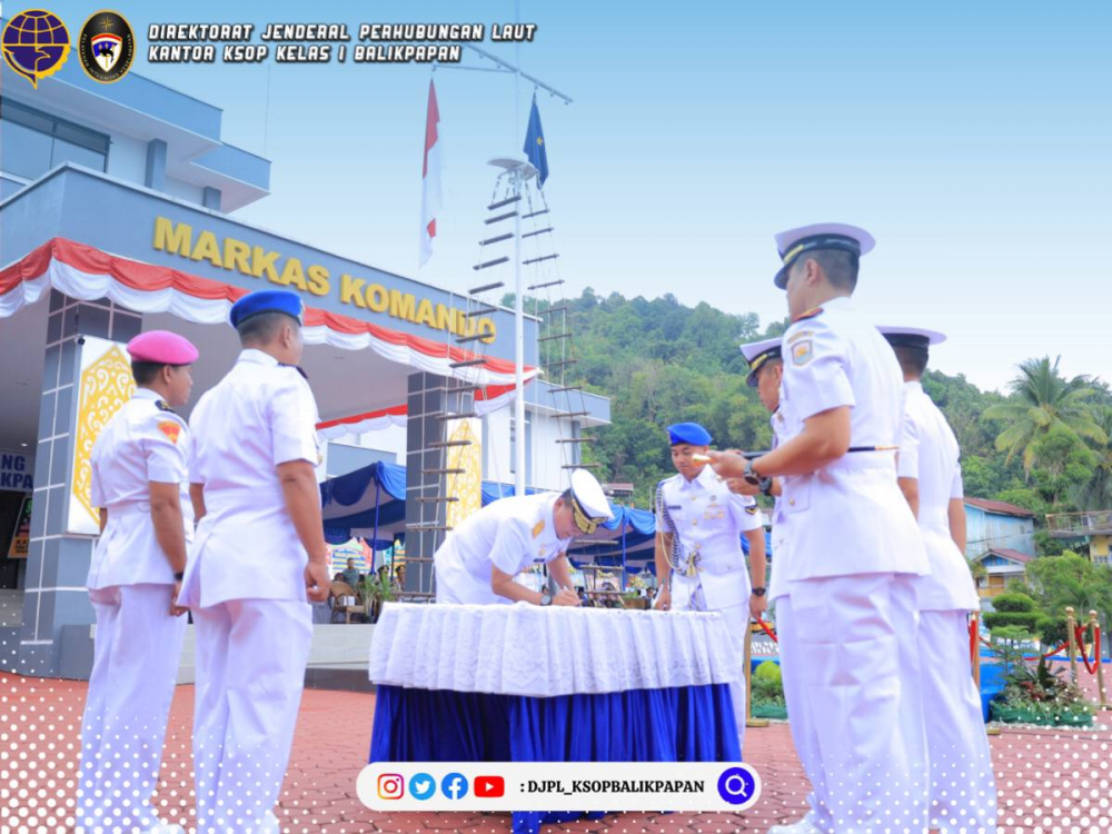 Hadiri Pisah Sambut Komandan Lanal Balikpapan