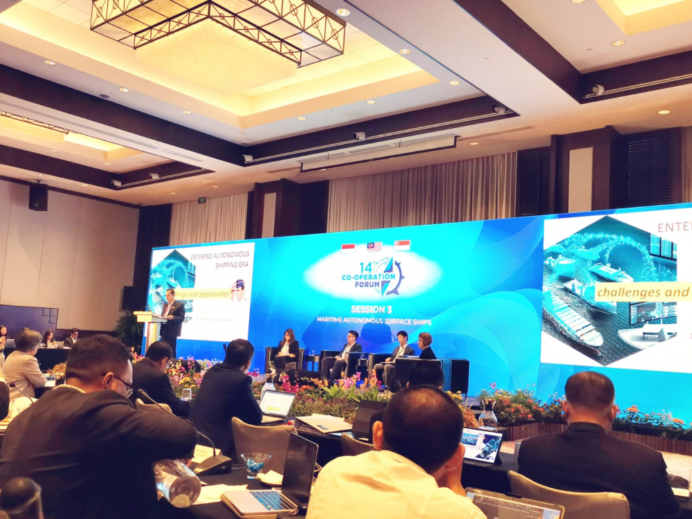 INDONESIA BAHAS TANTANGAN DAN PELUANG MENGHADAPI ERA MARITIME AUTONOMOUS PADA PERTEMUAN CO-OPERATION FORUM KE-14 DI SINGAPURA
